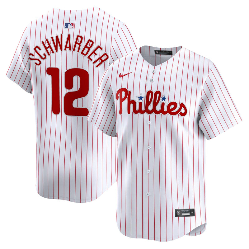 Philadelphia Phillies Kyle Schwarber White Home Limited Player Jersey