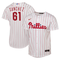Male Philadelphia Phillies Cristopher Sánchez White Home Replica Jersey