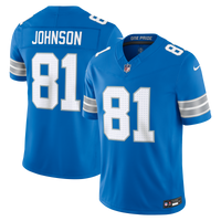 Detroit Lions Calvin Johnson Blue Vapor F.U.S.E. Stitched Retired Limited Jersey