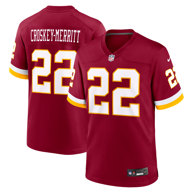 Washington Commanders Jacory Croskey-Merritt Burgundy Game Jersey