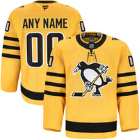 Pittsburgh Penguins Gold Alternate Authentic Pro Custom Jersey