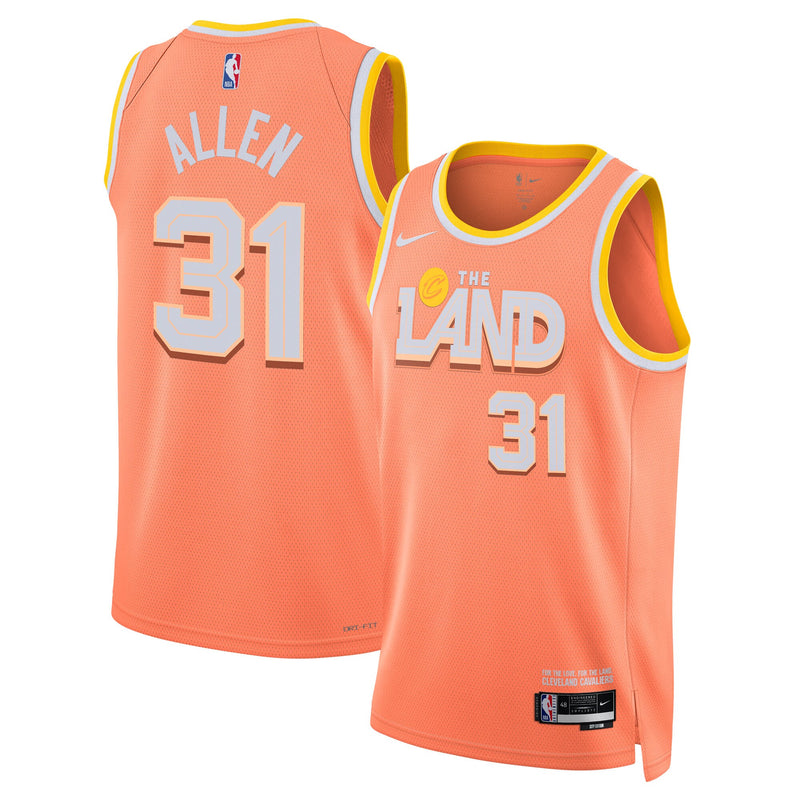 Cleveland Cavaliers 2025/26 City Edition Swingman Jersey - Orange - Jarrett Allen