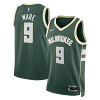 Milwaukee Bucks Icon Edition Swingman Jersey - White - Kel'el Ware