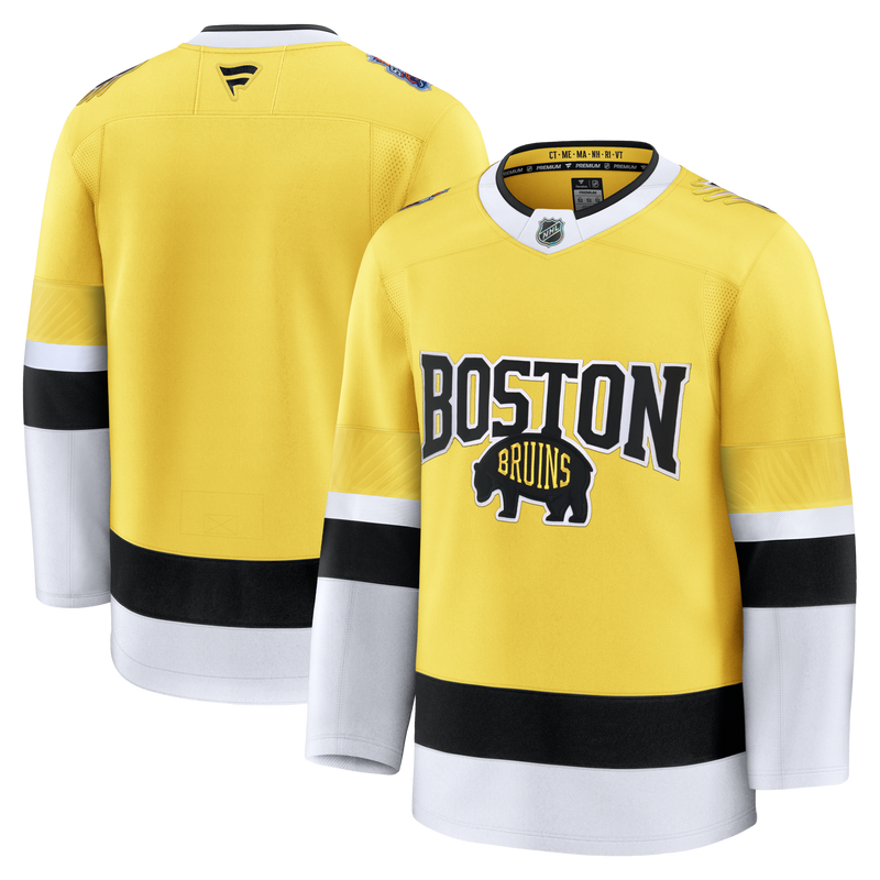 Boston Bruins Gold 2026 NHL Stadium Series Premium Custom Jersey