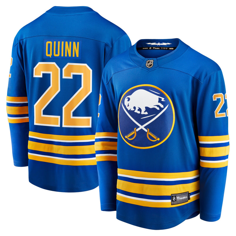 Buffalo Sabres Jack Quinn Royal Home Breakaway Jersey