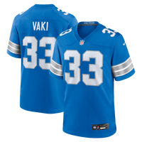 Detroit Lions Sione Vaki Blue Team Game Jersey