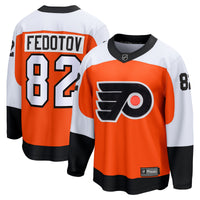 Philadelphia Flyers Ivan Fedotov Orange Home Premier Breakaway Player Jersey
