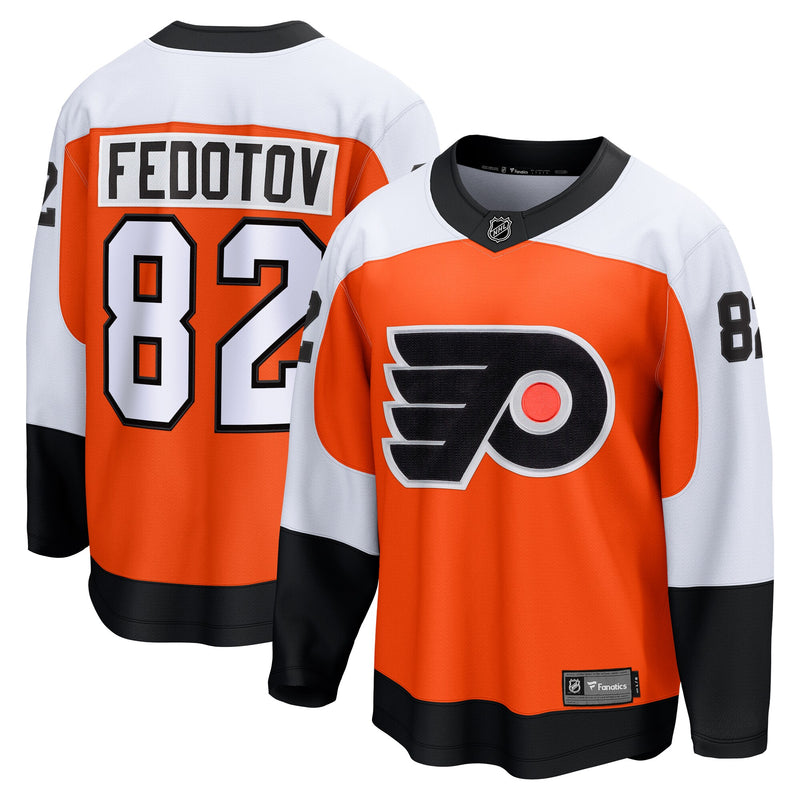 Philadelphia Flyers Ivan Fedotov Orange Home Premier Breakaway Player Jersey