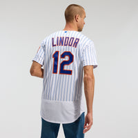 New York Mets Francisco Lindor White Home Authentic Player Jersey