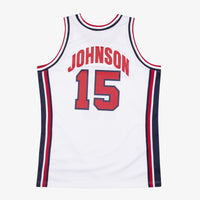 USA Basketball Authentic Jersey Magic Johnson 1992