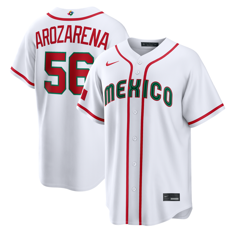 Mexico Baseball Randy Arozarena White 2026 World Baseball Classic Home Stadium Jersey