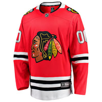 Chicago Blackhawks Red Home Breakaway Custom Jersey