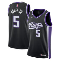Sacramento Kings Icon Swingman Jersey - Black - Darius Acuff Jr.