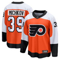 Philadelphia Flyers Matvei Michkov Orange Home Premier Breakaway Player Jersey