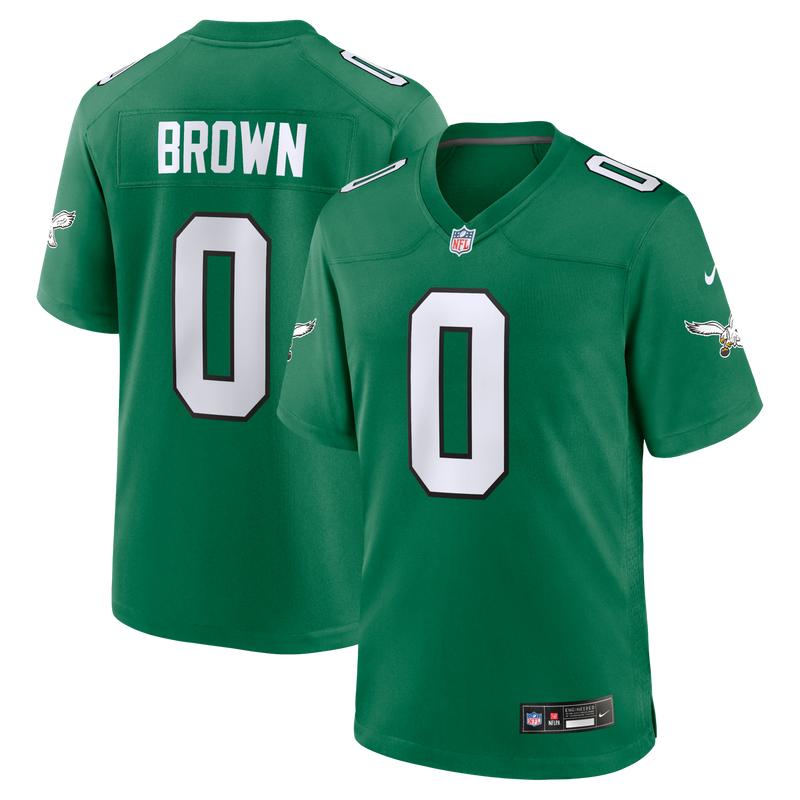 Philadelphia Eagles Marquise Brown Kelly Green Alternate 2 Game Jersey