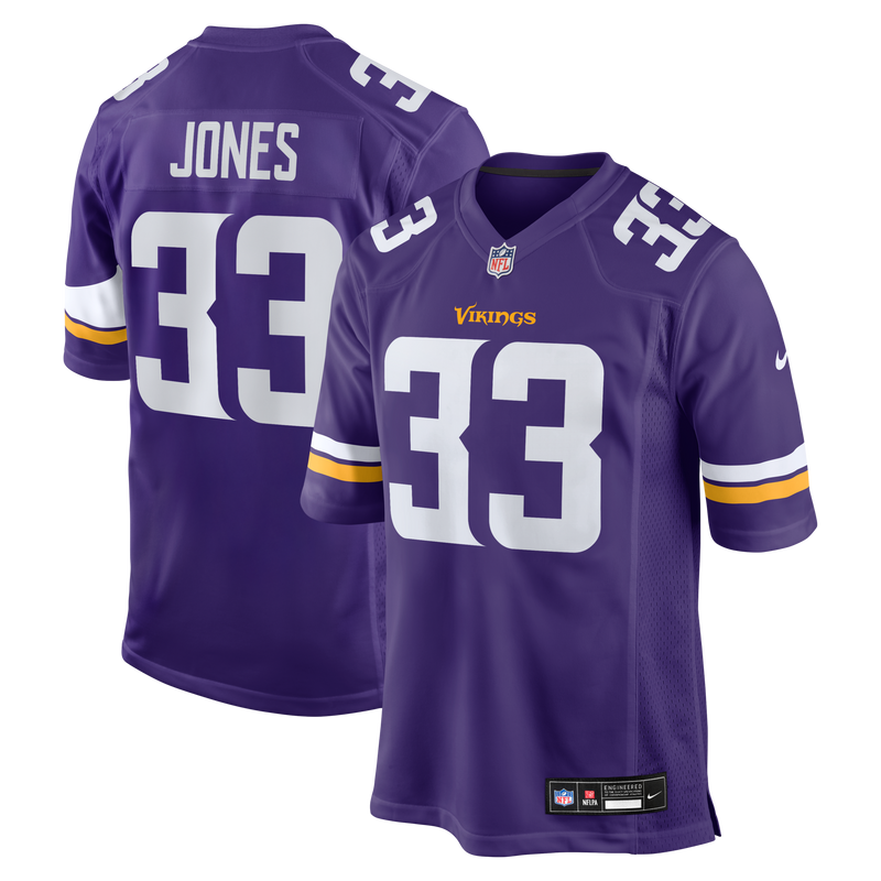 Minnesota Vikings Aaron Jones Purple Game Player Jersey
