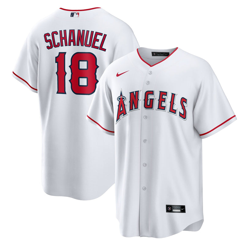 Los Angeles Angels Nolan Schanuel White Home Replica Jersey