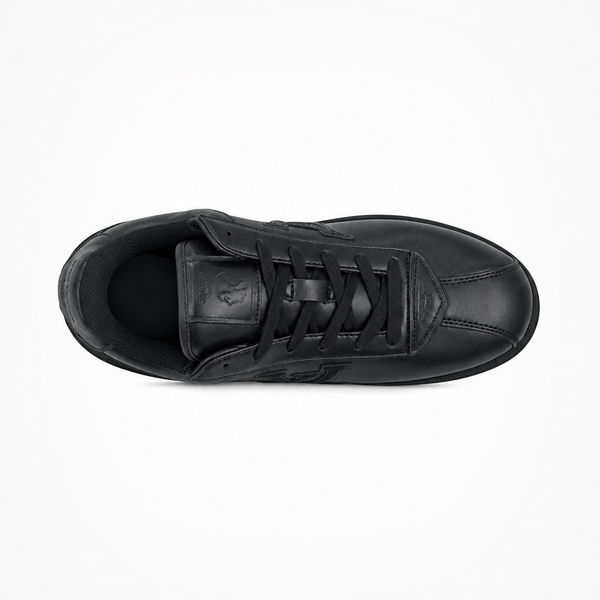 Louis Vuitton x Nigo Buttersoft Low FW25 Black sneaker, angled three-quarter view
