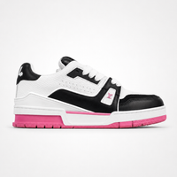 Louis Vuitton Remarque Low Sneakers Black White Pink - Unisex
