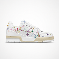 Louis Vuitton Trainer Sneaker Low White Multicolor Monogram - Unisex