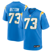 Los Angeles Chargers Mekhi Becton Powder Blue Team Game Jersey