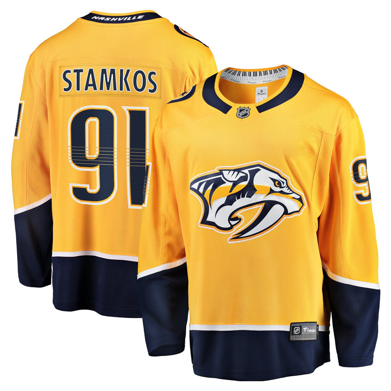 Nashville Predators Steven Stamkos Gold Home Premier Breakaway Player Jersey