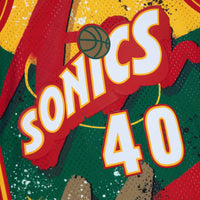 Seattle Supersonics Shawn Kemp 1995 Hyper Hoops Swingman Jersey - Green