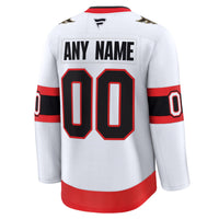 Ottawa Senators White Away Premium Custom Jersey