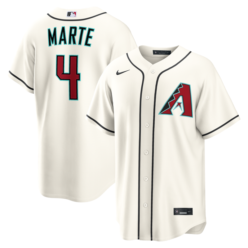 Arizona Diamondbacks Ketel Marte Cream Home Replica Jersey