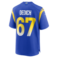 Los Angeles Rams Justin Dedich Royal Game Jersey