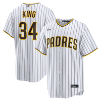 San Diego Padres Michael King White Home Replica Jersey