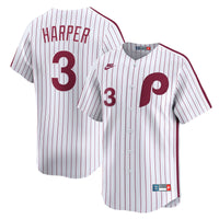 Philadelphia Phillies Bryce Harper White Cooperstown Collection Limited Jersey
