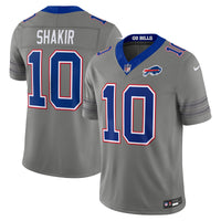 Buffalo Bills Khalil Shakir Gray Nickel City Vapor F.U.S.E. Stitched Limited Jersey
