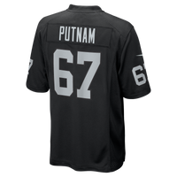 Las Vegas Raiders Will Putnam Black Team Game Jersey