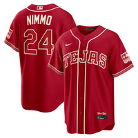 Texas Rangers Brandon Nimmo Red 2026 City Connect Stadium Jersey