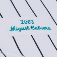 Florida Marlins Miguel Cabrera White 2003 Cooperstown Collection Authentic Jersey