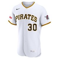 Pittsburgh Pirates Paul Skenes White Home Authentic Sponsor Patch Jersey