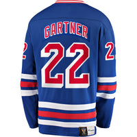 New York Rangers Mike Gartner Blue Premier Breakaway Retired Player Jersey