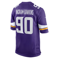Minnesota Vikings Tyrion Ingram-Dawkins Purple Team Game Jersey