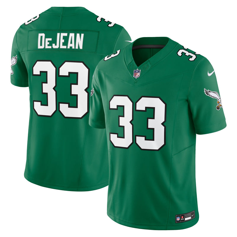 Philadelphia Eagles Cooper DeJean Kelly Green Alternate 2 Vapor F.U.S.E. Limited Jersey
