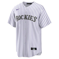 Colorado Rockies Jordan Beck White Home Replica Jersey