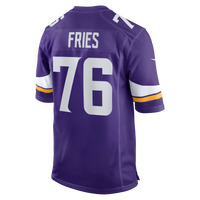 Minnesota Vikings Will Fries Purple Team Game Jersey