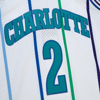 Charlotte Hornets Larry Johnson 1992 Authentic Jersey - White