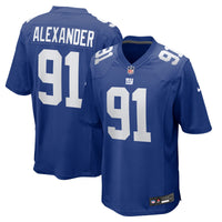 New York Giants Darius Alexander Royal Team Game Jersey