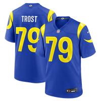 Los Angeles Rams Keagen Trost Royal Team Game Jersey