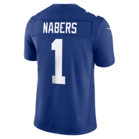 New York Giants Malik Nabers Royal Team Vapor F.U.S.E. Stitched Limited Jersey