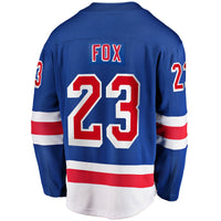 New York Rangers Adam Fox Blue Home Breakaway Replica Jersey