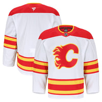 Calgary Flames White Away Authentic Pro Jersey