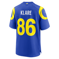 Los Angeles Rams Max Klare Royal Team Game Jersey