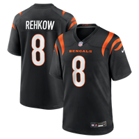 Cincinnati Bengals Ryan Rehkow Black Game Jersey